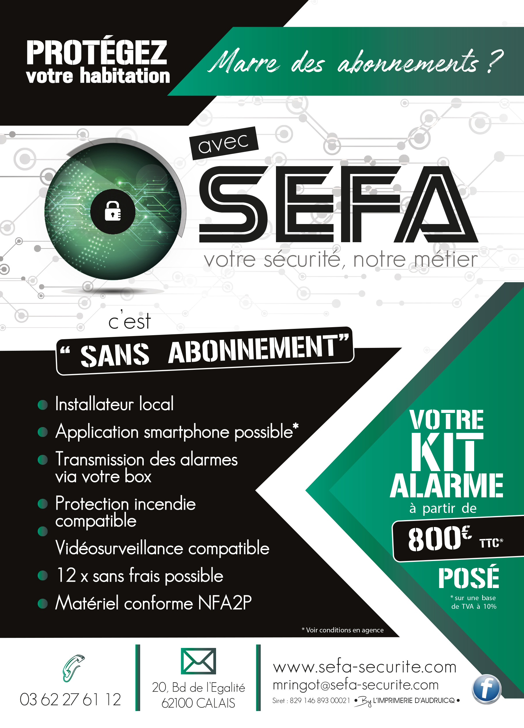 KIT ALARME SEFA SECURITE